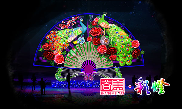 爭(zhēng)奇斗艷彩燈設(shè)計(jì)稿