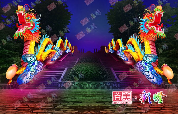 中華龍彩燈花燈的幾種不同制作工藝