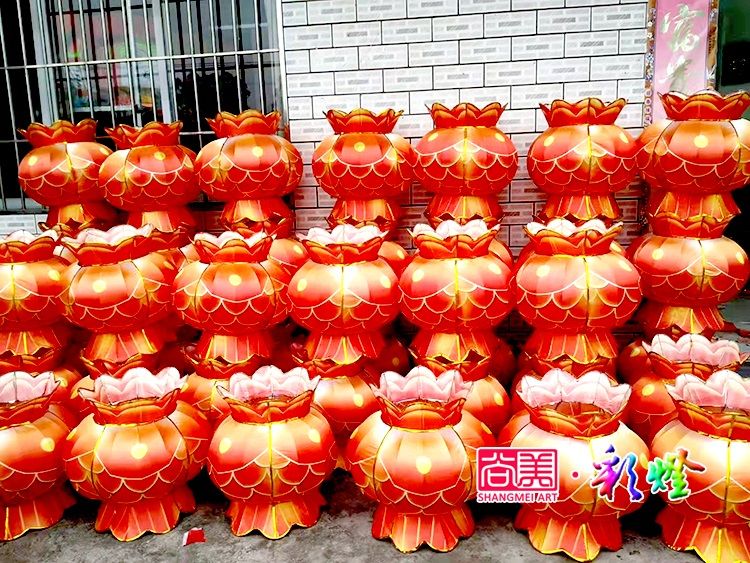 異性工藝宮燈定制，特殊造型彩燈