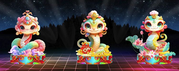 蛇年小型彩燈設(shè)計